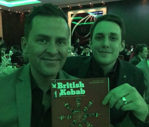 Scott and Chris present ‘Kebab’ award
