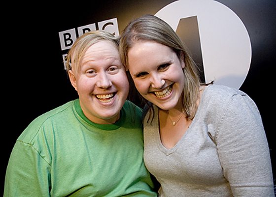 Beccy from Radio 1 with Matt Lucas