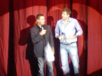 Scott and Chappers on stage at Radio 1's Chart Show Live